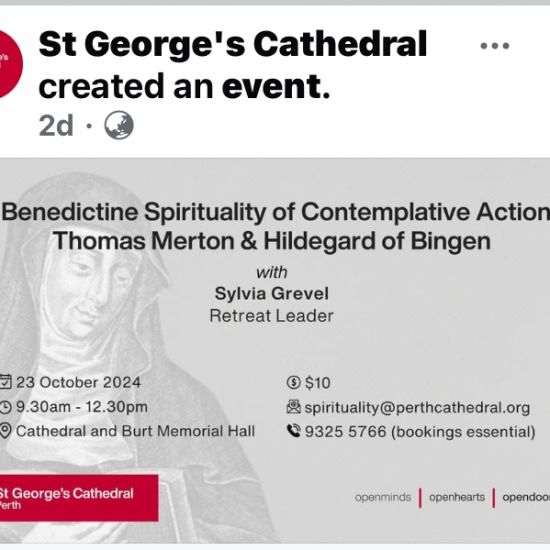Lecture at St George's Cathedral, Perth
